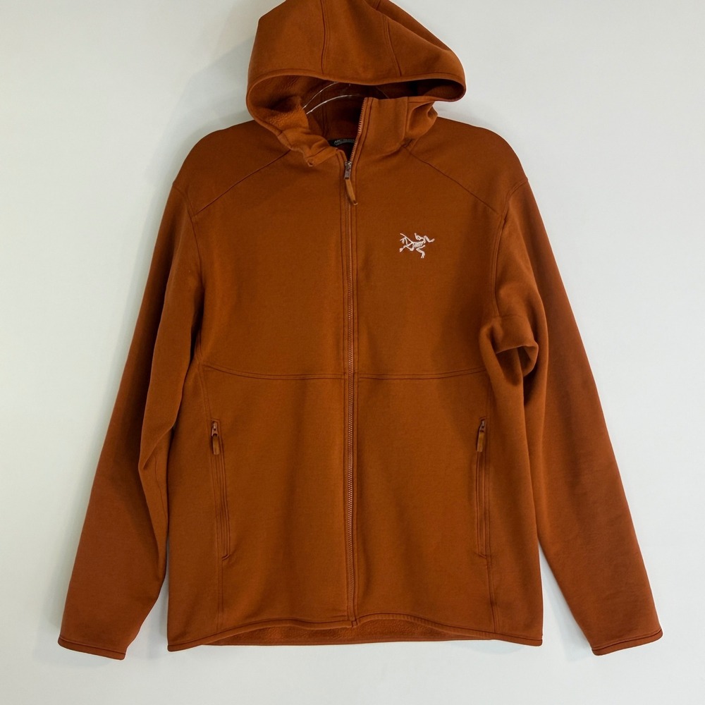 Arc'teryx Kyanite AR Hoody Men Large Orange Full Zip Fleece Jacket 27965
